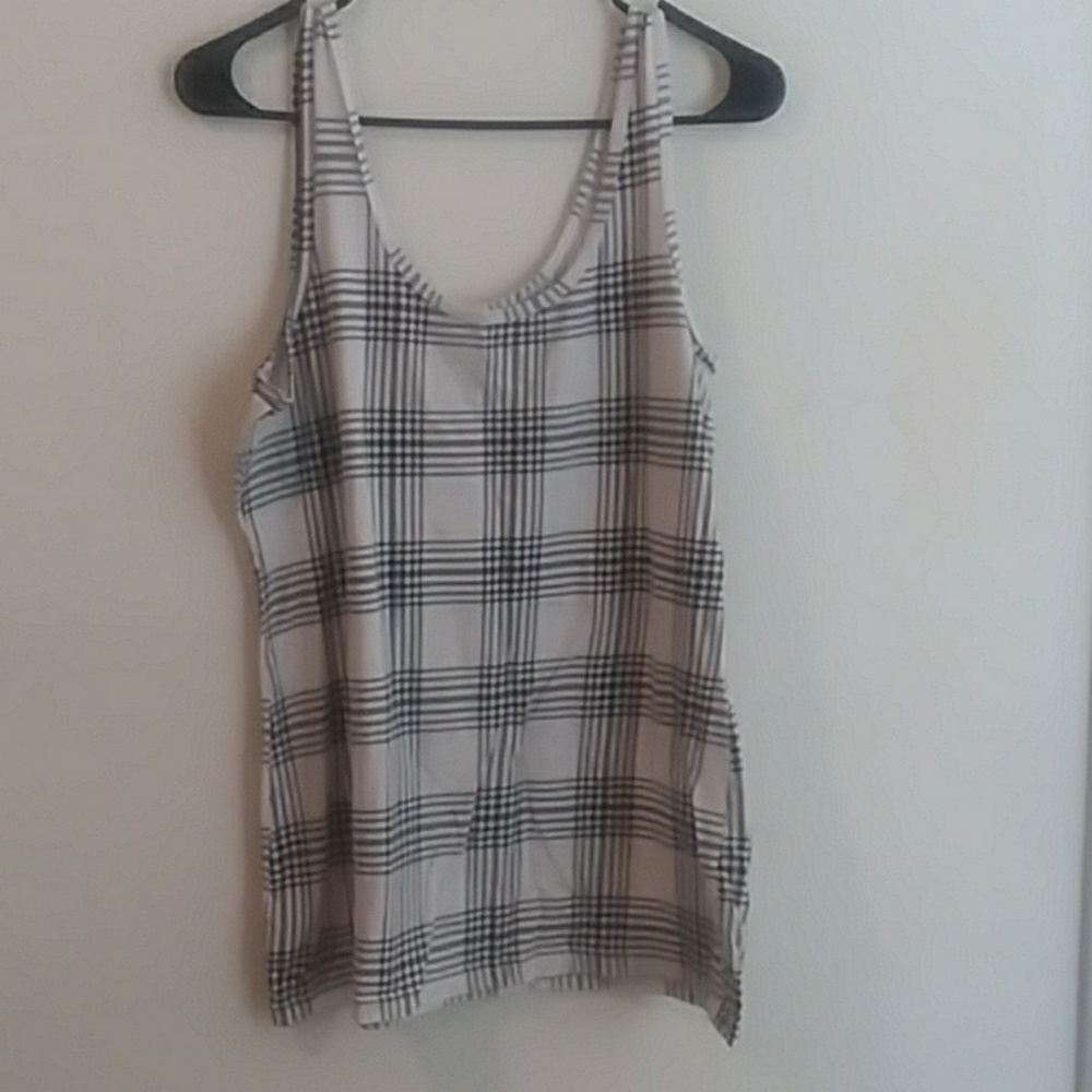 XL camisole TANK TOP black white 12/14